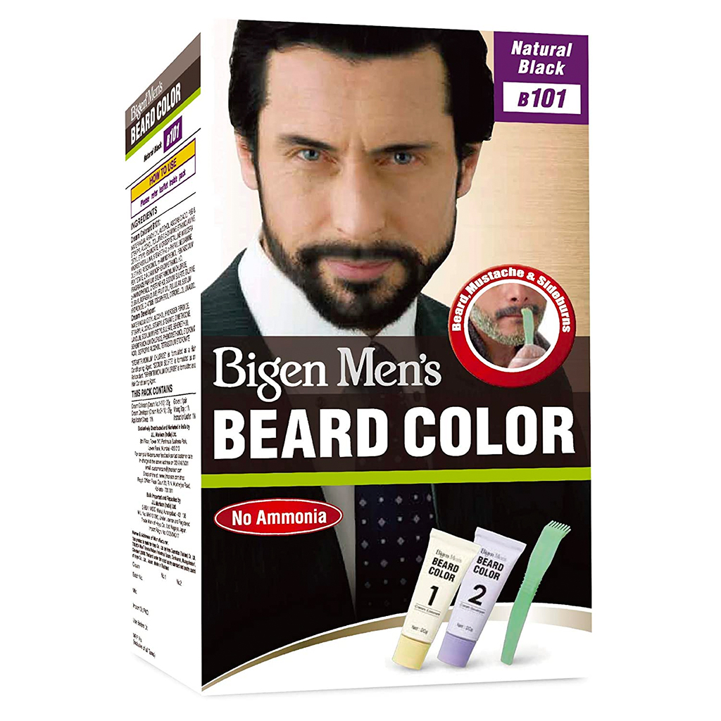 Bigen Men's Beard Colour Natural Black 101 - Roxene's Salon